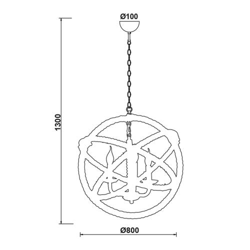 ACA LIGHTING -   VINTAGE  563808PCR