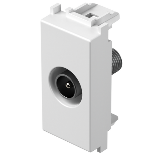 TEM - KM10MW Socket TV individual 0db 1M, color White matt, Modul