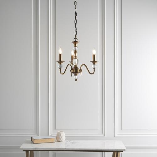 INTERIORS 1900 - chandelier   POLINA LX124P3B   E14, 3x40W