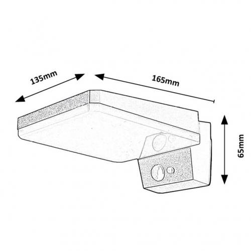RABALUX - OUTDOOR light  77078 LASSET IP54 4,4W 200lm 4000K