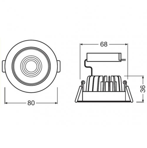 OSRAM - SPOT LED 4 W 3000 K