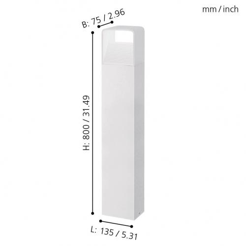 EGLO - лампион 96499 DONINNI LED 1X5W, 430LM, 3000K, IP44