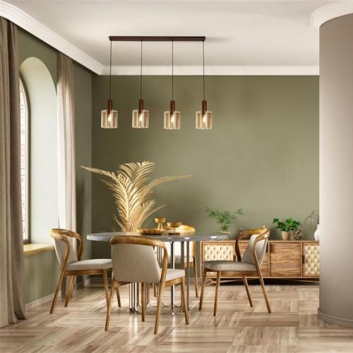 SEARCHLIGHT - Pendant  88910-4MO  Sweden ⚡4 х 60W ⚡E27