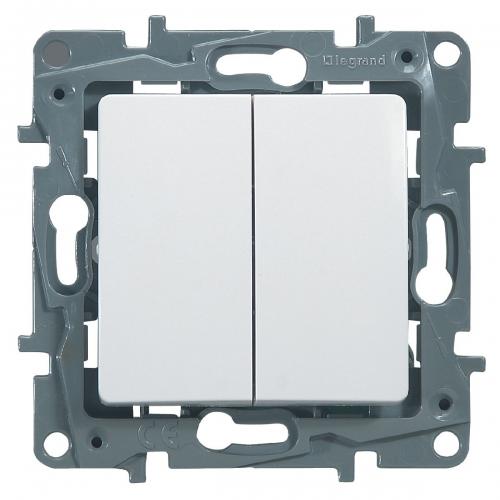 LEGRAND - 764502 NILOE Сериен девиаторен ключ 10A бял