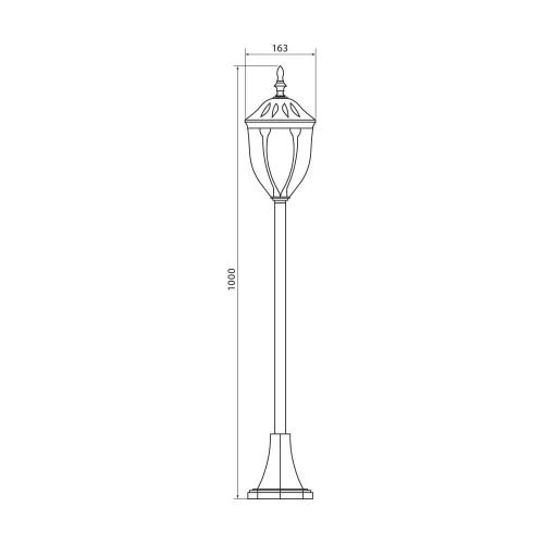 VIVALUX - Lantern TOSCA PS004/BK IP44 VIV004207