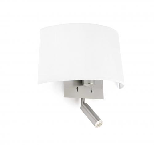 FARO - VOLTA Lámpara aplique blanco con lector LED Ref.20023