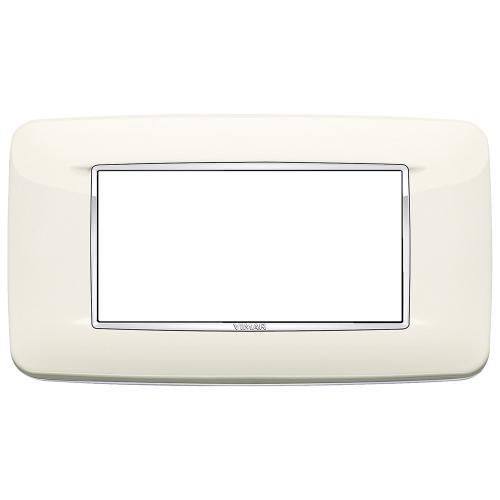 VIMAR - 20684.C01 - Round plate 4M Bright arctic white