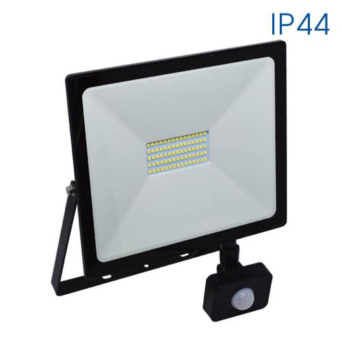 VIVALUX - LED floodlight with sensor NYX LED 50W/B W 6400K VIV003976