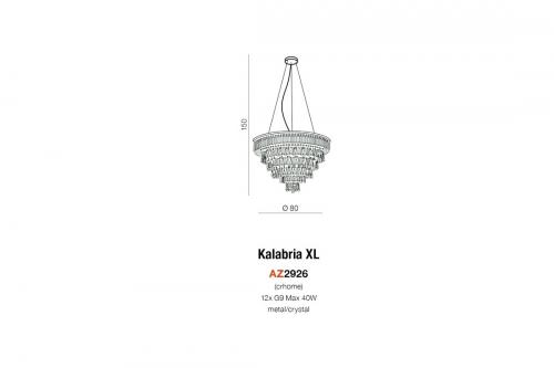 AZZARDO - Пендел  KALABRIA XL  AZ2926