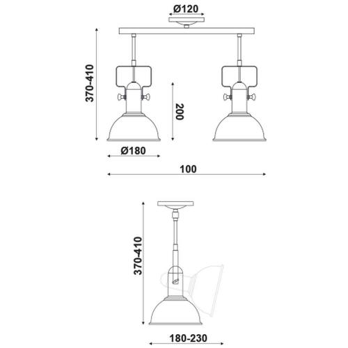 ACA LIGHTING - Spot Luminaires   EG167072CR