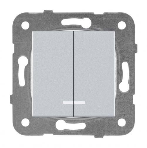 PANASONIC - Ключ сериен светещ Panasonic Kare сив WKTT00102SL‐EU1