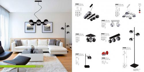 LIS LIGHTING - Спот SCOTTI 4461Z-H02 E14, 4x40W, H90, D40cm, black