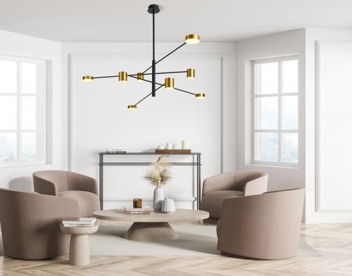 ITALUX -  Remdal PND-16374-8-BK-GD-3K