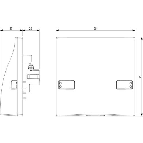 VIMAR - 20047 - Cable outlet+terminalbar 45A grey