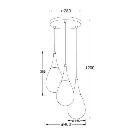 ACA LIGHTING - Пендел  Avantgarde  OD53423RBK