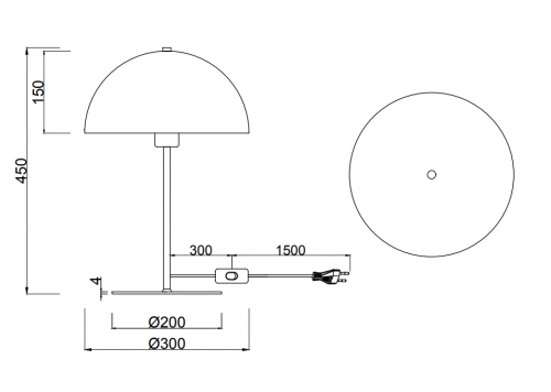 TRIO - Настолна лампа NOLA  506290131 h45сm 1x E27 · max. 40W, бяла