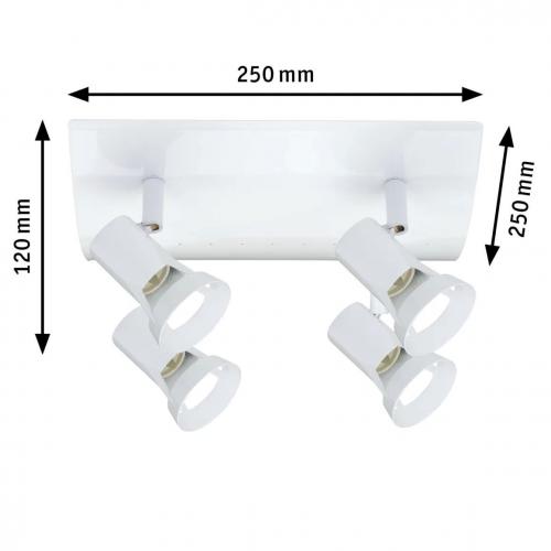 PAULMANN - Spotlight  66705  TEJA⚡GU10⚡230V⚡max. 4x10W dimmable✴White