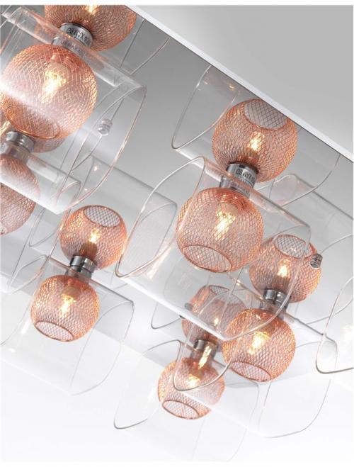 NOVA LUCE - Плафон  CECELIA 8337402 G9 8x33 Watt L:60 W:54 H:15cm 