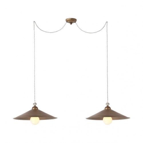 INCANTI - pendant luminaire LEA 02-804 STRUCTURA SU 2X42W E27 AB
