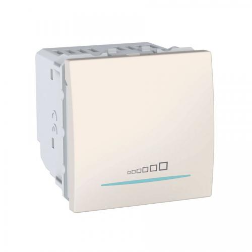 SCHNEIDER ELECTRIC - MGU3.515.25 Unica - pushbutton dimmer - 230 VAC - 20...250 W/VA - ivory