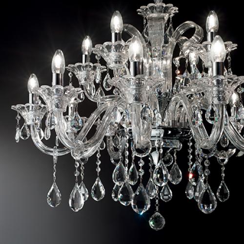 IDEAL LUX - Полилей COLOSSAL SP15 Trasparente 114170
