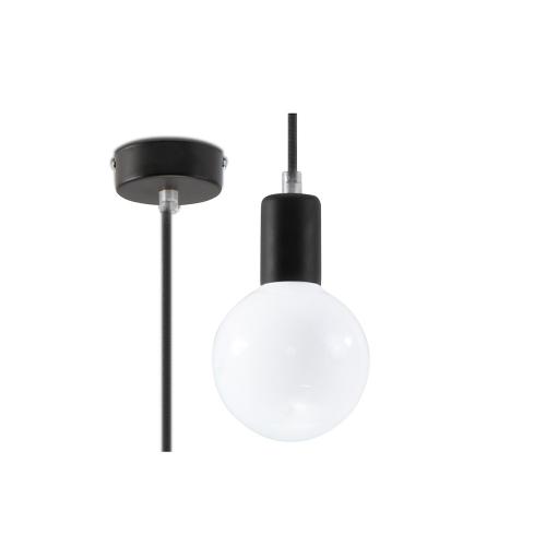 SOLLUX - pendant  luminaire  EDISON black  SL.0152