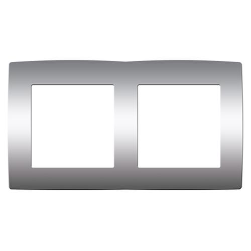 ACA LIGHTING - Рамка двойна PRIME Алуминий мат 1000119103