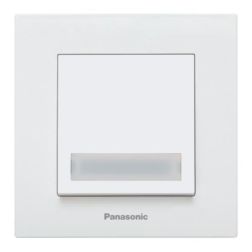 PANASONIC - Push Button with Label 24V Illuminated Complete Karre Plus WKTC00202WH‐EU1
