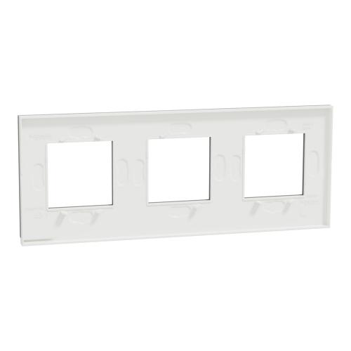 SCHNEIDER ELECTRIC - NU600680 декоративна рамка тройна алуминий Unica Pure