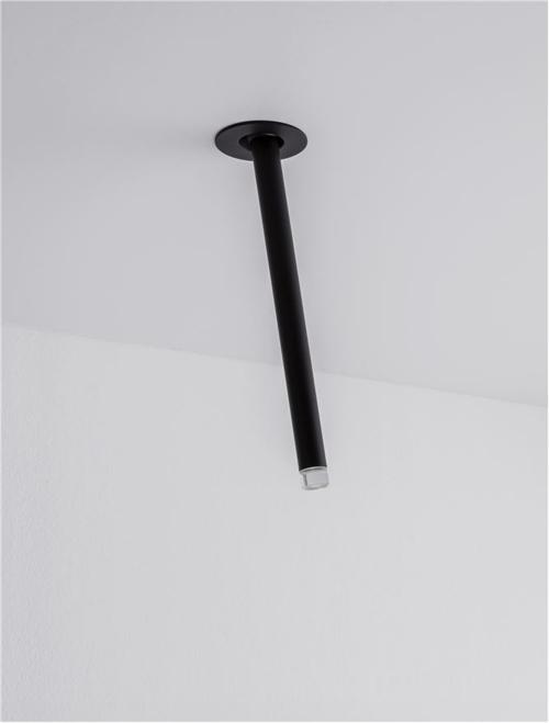 NOVA LUCE - Спот Пясъчно черен алуминий LED 4W 3000K 177lm D:5cm H:24cm STILVI  9232145