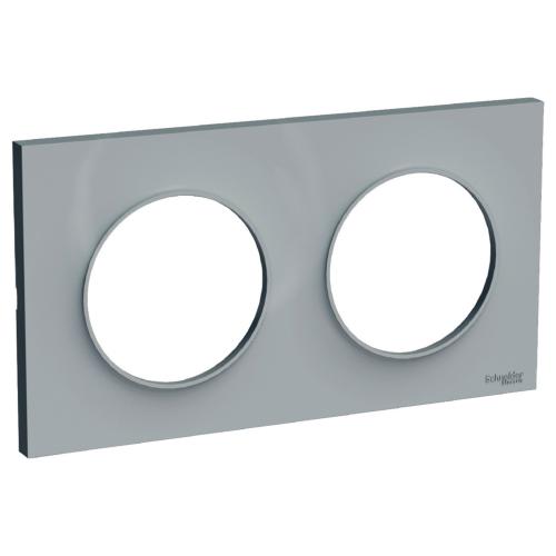 SCHNEIDER ELECTRIC - S520704A1 Odace Styl cover frame 2 gang grey