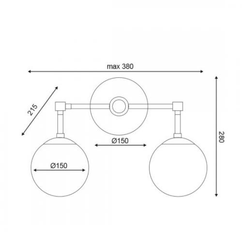 ACA LIGHTING - Аплик  AVANTGARDE  V360502W