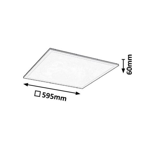 RABALUX - LED Панел за външен монтаж 59,5x59,5 40W 1458 BARTEK