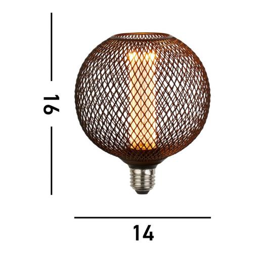 SEARCHLIGHT - Decorative Bulb   26003BK   Wire ⚡LED 4.5W⚡E27⚡320 LM⚡2700K