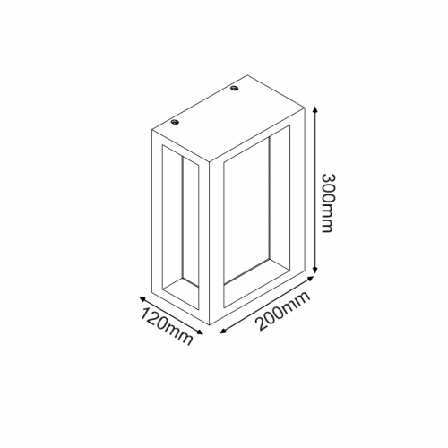ACA LIGHTING - MK062TC ^FIXED LAMP IP65 E27 E27 Max.7W LIGHTING WITH PC COVER