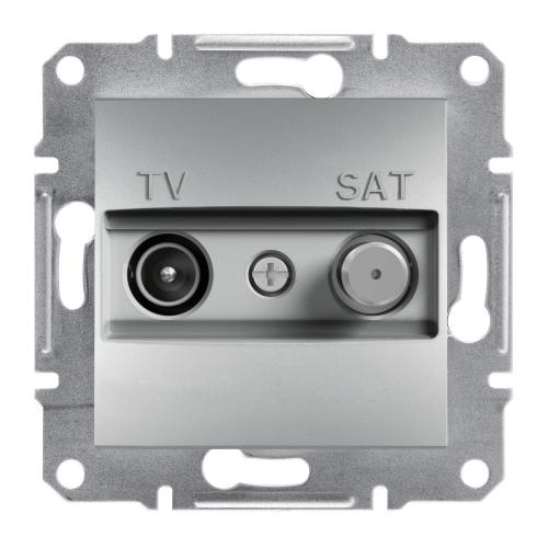 SCHNEIDER ELECTRIC - TV-SAT розетка крайна 1dB алуминий Asfora EPH3400161