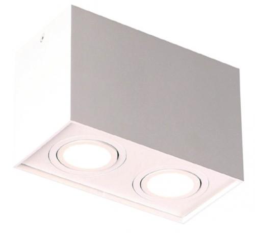 MAXLIGHT - Спот Maxlight Basic Square II WH C0088 , 2 x 50W GU10 230V