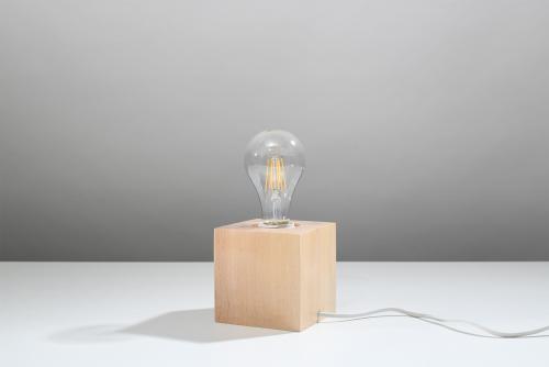 SOLLUX - Table lamp ABEL natural wood SL.0677