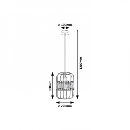 RABALUX - Pendant luminaire INDIANA E14 1X40W 5283