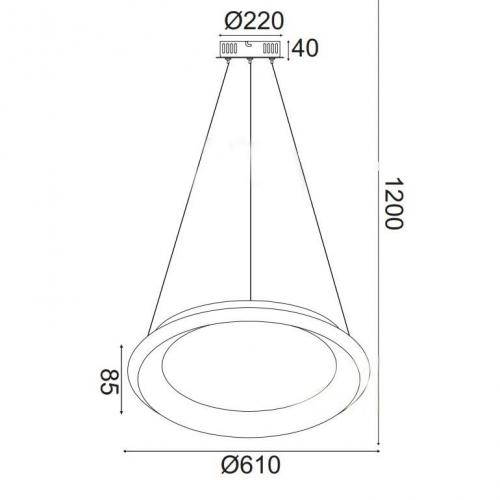 ACA LIGHTING - LED Полилей  BR71LEDP61WH / D**