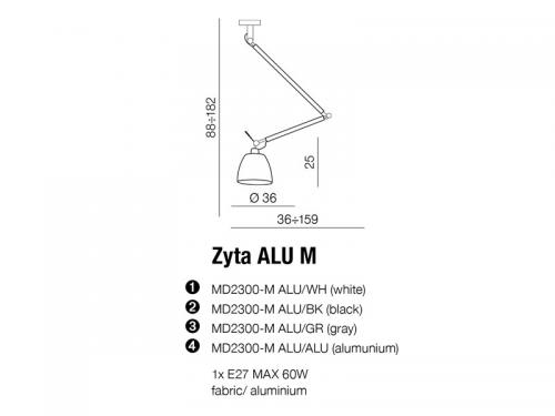 AZZARDO - Пендел ZYTA M MD2300-M / AZ2304+AZ2593