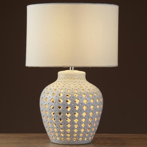 SEARCHLIGHT - Настолна  лампа  7155WH Crochet