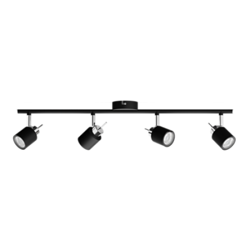 PHILIPS - Спот Meranti, GU10, четворен, черен 871951446543500