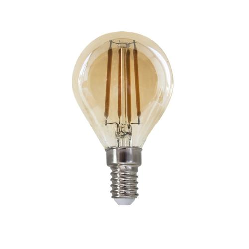 ACA LIGHTING - LED крушка димираща кехлибар топче FILAMENT E14 5W 2700K 620lm BOVA5WWDIMAM