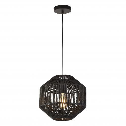 SEARCHLIGHT - Пендел BLACK WICKER 11203-1BK E27, 60W