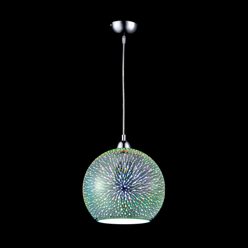 ELMARK - SHADE 3D СТЪКЛО С ПЕНДЕЛ 1XE27 D250MM 91SHADE3DR1