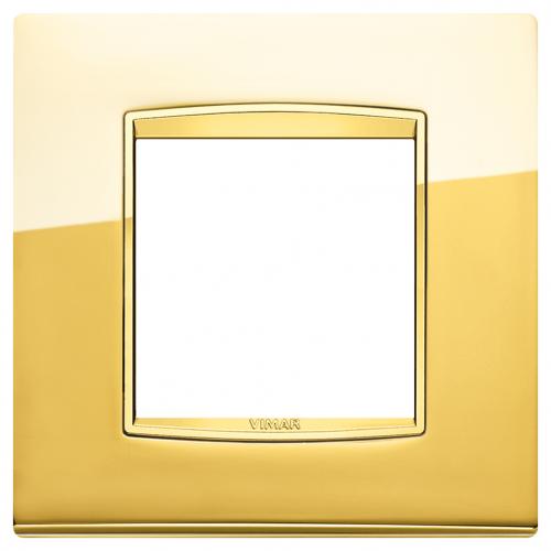 VIMAR - 20642.G24 - Classic plate 2M Galvan.polished gold