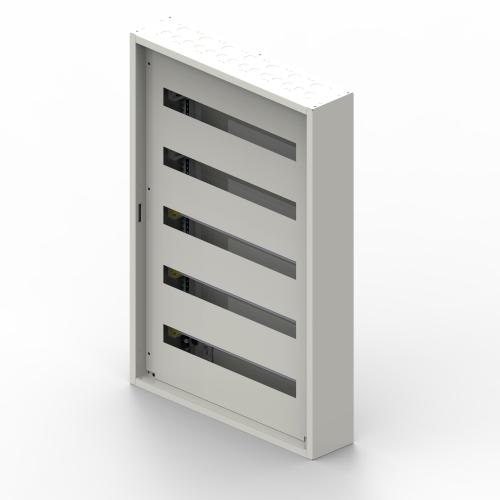 LEGRAND - 3 372 05 XL³ S 160 surface-mounting 24-modules per row cabinet - RAL 9003 - 5 rows - 120 modules - 890x595x135 mm