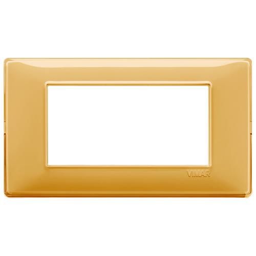 VIMAR - 14654.43 - Plate 4M Reflex amber