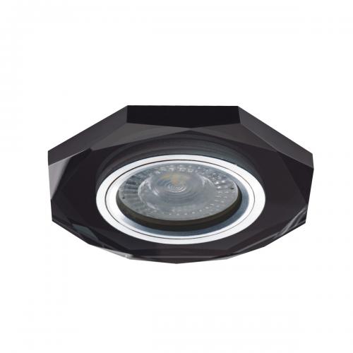KANLUX - Ceiling-mounted spotlight fitting MORTA OCT-B 10W Gx5,3/GU10 20IP 26715 